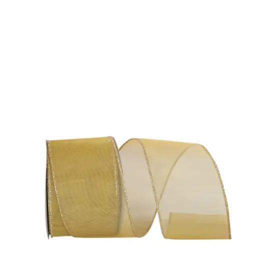 JAM Paper 2.5" x 10yd. Mesh Wired Glittered Net Ribbon {1}