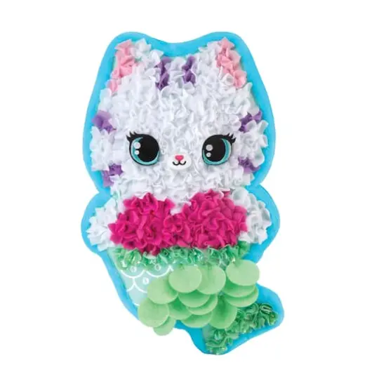 PlushCraft&trade; Catty Cushion Fabric by Number Kit {3}