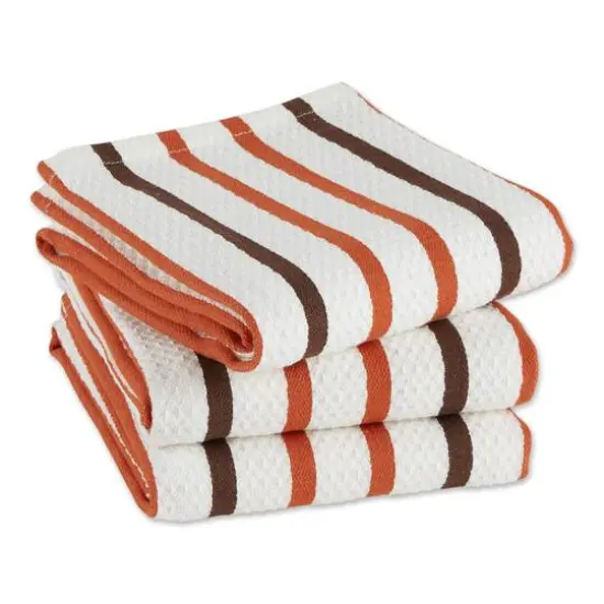 Spice Stripes Heavyweight Dishtowel And Dishcloth (Set of 6) {4}
