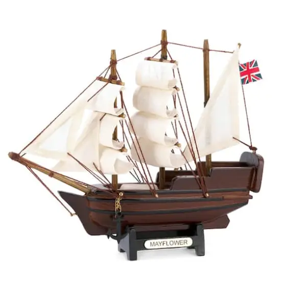 6.5" Mini Mayflower Ship Model Figure {1}