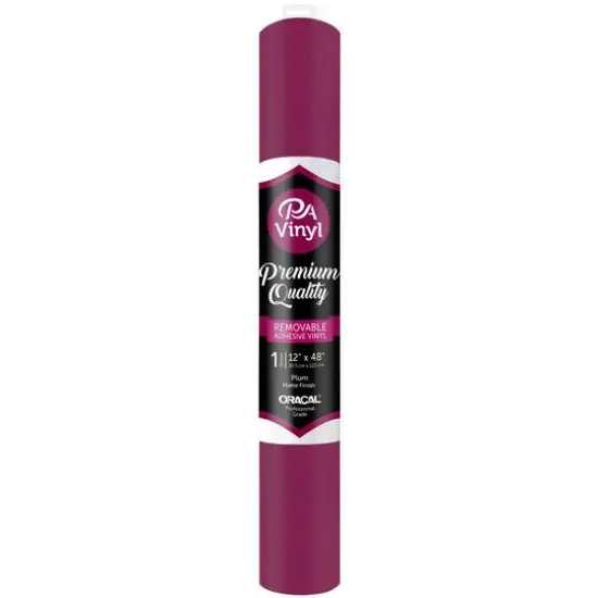 PA Vinyl Matte Removable Adhesive Vinyl Plum {1}