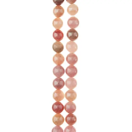 Electroplated Sunstone Round Beads, 8mm by Bead Landing&trade; {1}