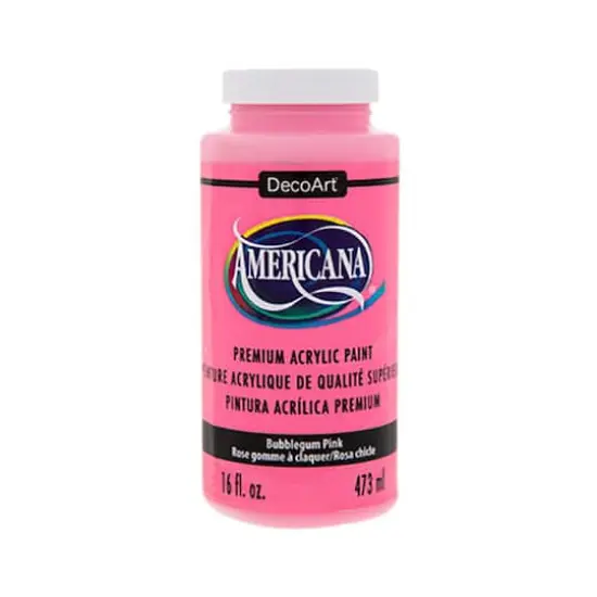 Americana&reg; Acrylic Paint, 16oz. Bubblegum Pink {1}