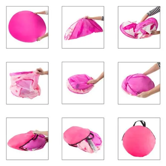 Toy Time Kids Princess Castle Pop Up Playhouse Hut {7}