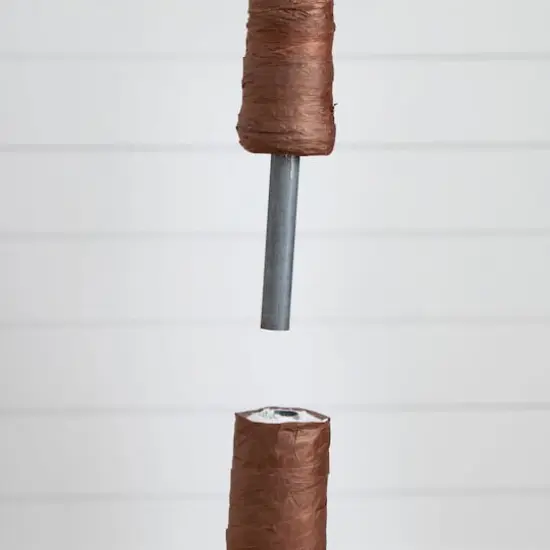 7ft. Pre-Lit Grand Autumn Eucalyptus Artificial Fall Tree with 420 Warm White LED Lights {6}