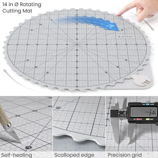 Arteza&reg; 14" Rotating Cutting Mat {3}