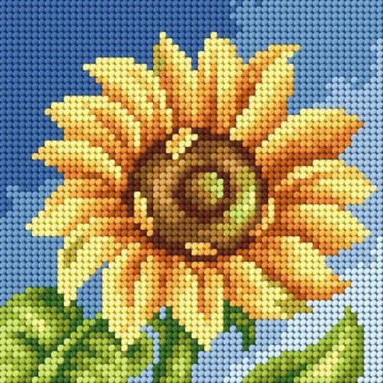 Orchidea Sunflower Gobelin Canvas For Halfstitch Without Yarn {1}