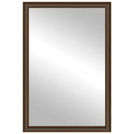 Timeless Frames&reg; Wright Walnut 24" x 37" Framed Mirror {1}