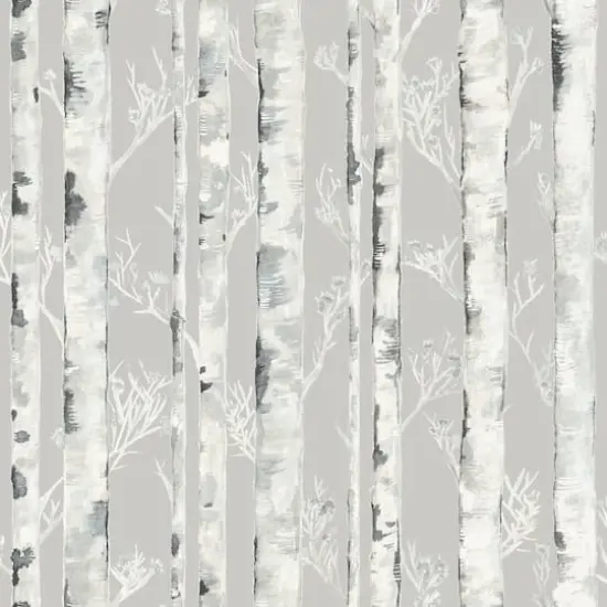InHome Birchdale Gray Peel & Stick Wallpaper {1}