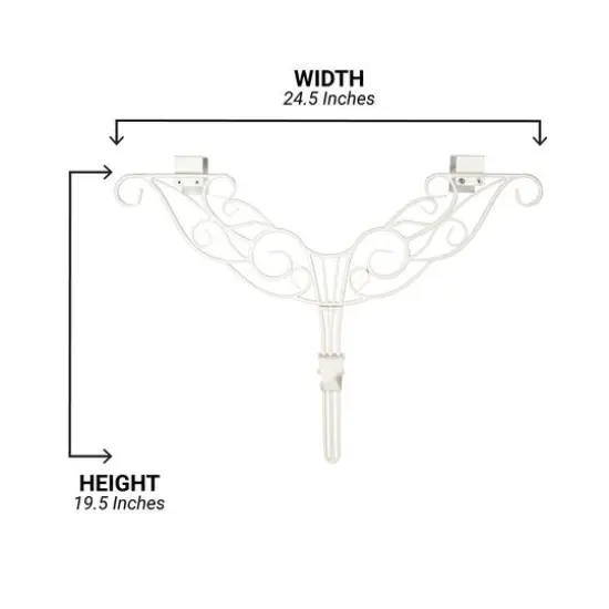 Village Lighting Adjustable Antler Wreath Hanger White {15}