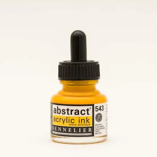 Sennelier Abstract Acrylic Ink, 30mL Cadmium Yellow Deep Hue {1}