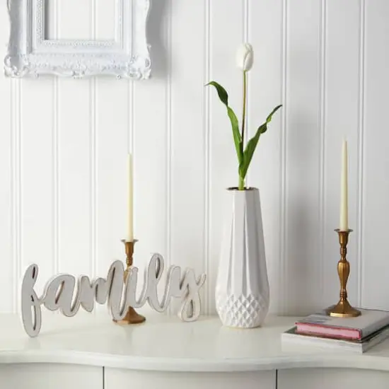 Dutch Tulip Artificial Flower Stem, 12ct. White {5}