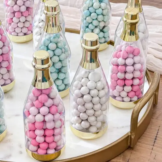 Kate Aspen&reg; Medium Gold Metallic Champagne Bottle Favor Containers, 12ct. {9}