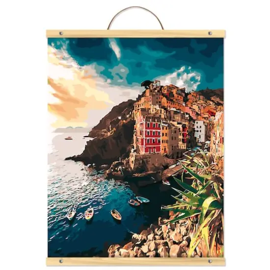 Colorful Buildings & Sea Paint-by-Number Kit by Artist's Loft&trade; Necessities&trade;  {1}