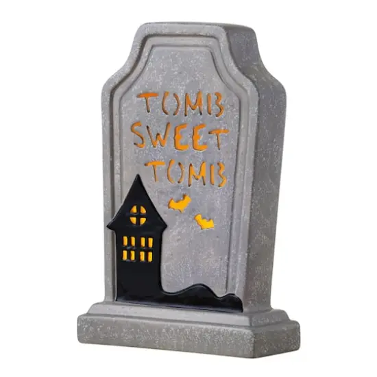 Mr. Halloween 10" Ceramic LED Tomb Sweet Tomb Tombstone {1}