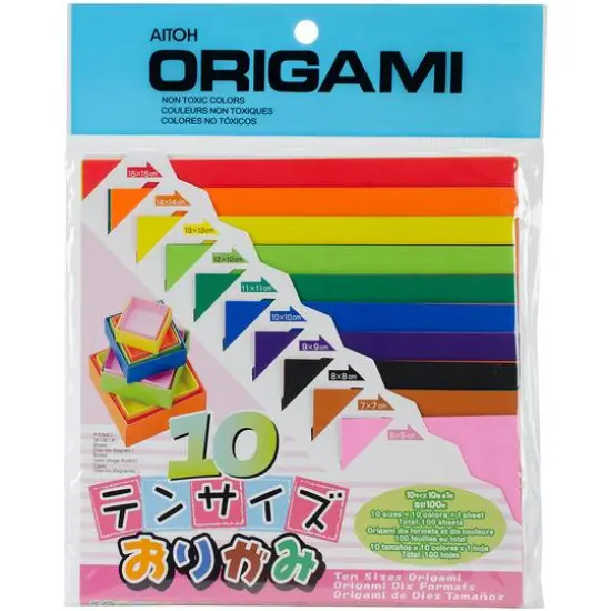 Aitoh Assorted Origami Paper, 100 Sheets {1}