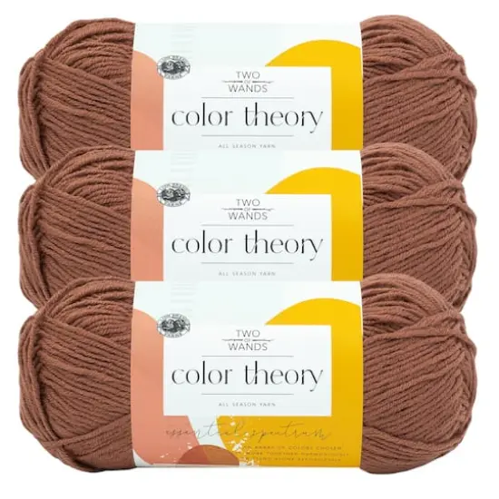 3 Pack: Lion Brand&reg; Two of Wands Color Theory Yarn Raisin {1}