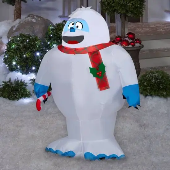 3.5ft. Airblown® Inflatable Christmas Bumble with Candy Cane {3}