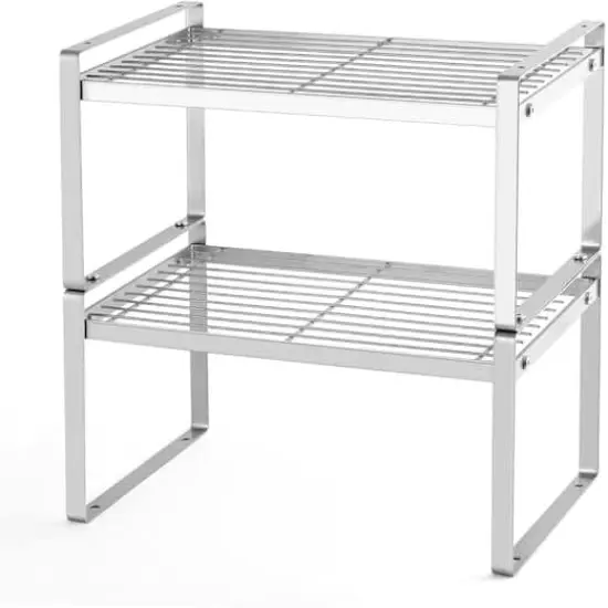 NEX&trade; Silver Kitchen Cabinet Shelf Organizer, 2ct. {4}