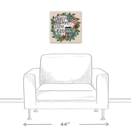 One Nation Under God Canvas Wall Art {6}
