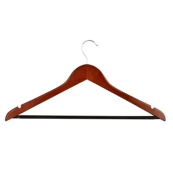 Honey Can Do Cherry Wood Suit Hangers, 8ct. {1}