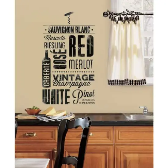 RoomMates Wine Lovers Peel & Stick Wall Decals {7}