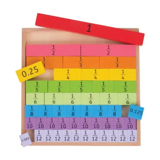 Bigjigs&reg; Wooden Fractions Tray {4}