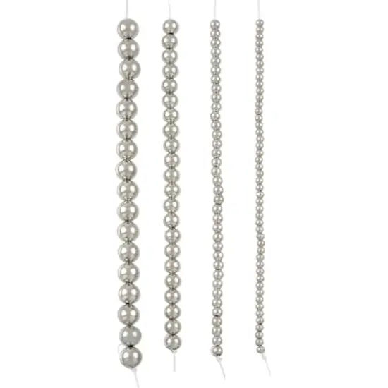 Rhodium Metal Round Beads Mix, by Bead Landing&trade; {4}