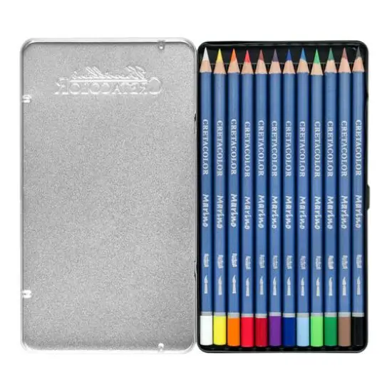 Cretacolor&reg; Marino Lightfast 12 Color Watercolor Pencil Set {1}