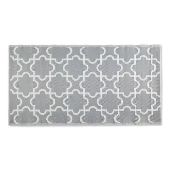 DII&reg; Lattice Outdoor Floor Runner, 3ft. x 6ft. Gray {4}