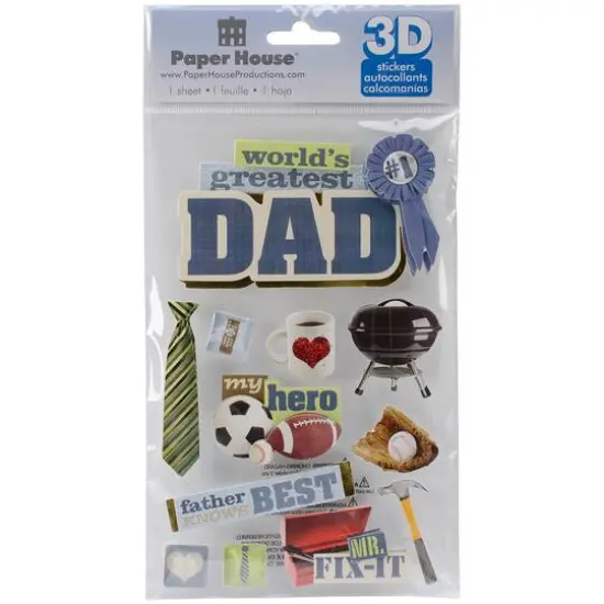 Paper House&reg; Dad 3D Stickers {1}