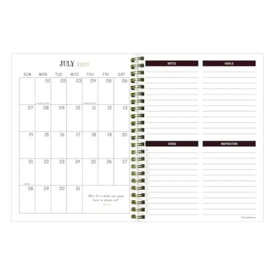 TF Publishing 2024 - 2025 Mineral Fleur-de-lis Medium Spiral Planner {3}