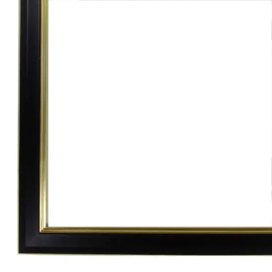 8.5" x 11" Black & Gold Document Frame with Double Mat by Studio D&eacute;cor&reg; {4}