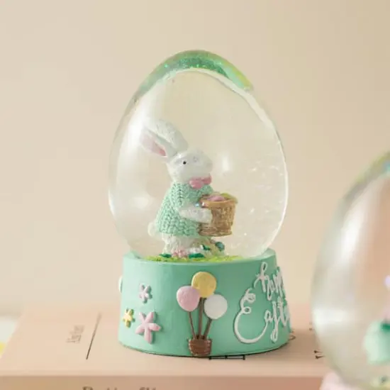 Glitzhome&reg; Easter Bunny Waterglobes Set {5}