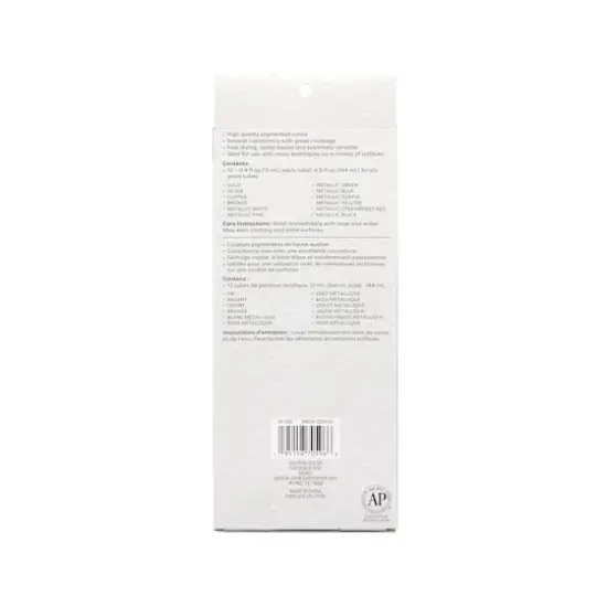 12 Color Metallic Acrylic Paint Set by Artist's Loft&trade; Necessities&trade; {8}