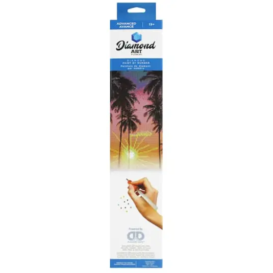 Diamond Art Advanced Palm Sunset Kit {3}