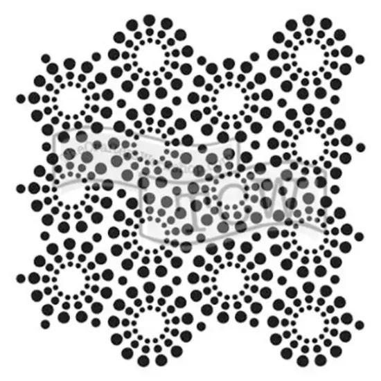 The Crafter's Workshop Circle of Jewels Stencil {1}