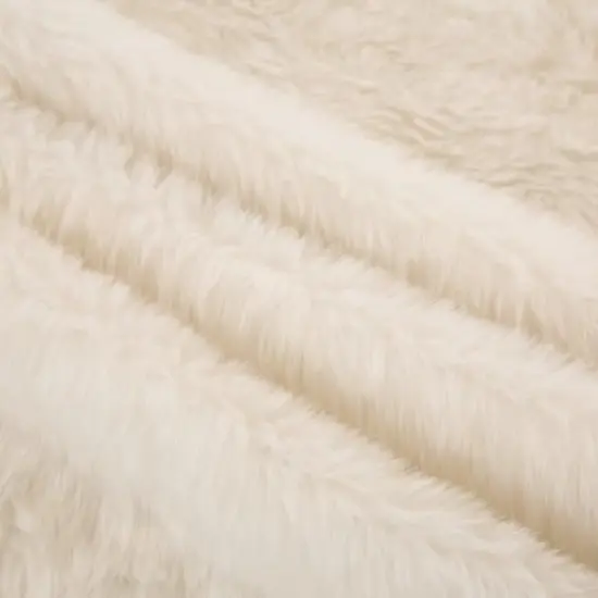 Glitzhome&reg; 48" White Plush Christmas Tree Skirt {6}