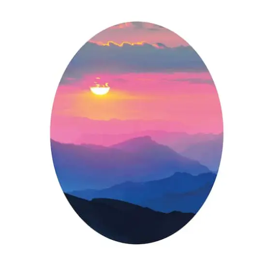 7" x 9" Sunset Oval Canvas Painting Kit by Craft Smart&reg; {3}