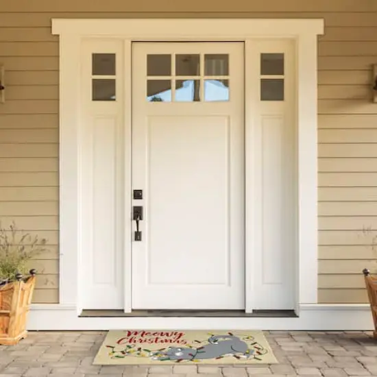 DII&reg; Meowy Christmas Doormat {3}