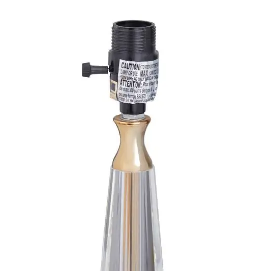 White Linen Traditional Buffet Lamp, 27" x 14" x 14" {5}