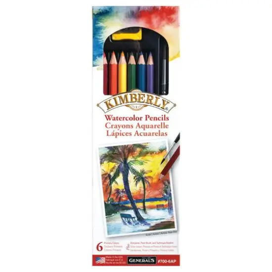 General's&reg; Kimberly&reg; Watercolor Pencil 6 Color Set {1}