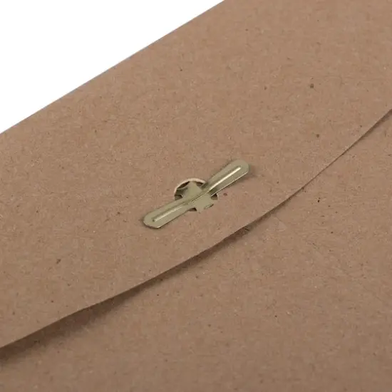 JAM Paper 6" x 9" Brown Kraft Paper Bag Premium Invitation Envelopes with Clasp Closure {5}