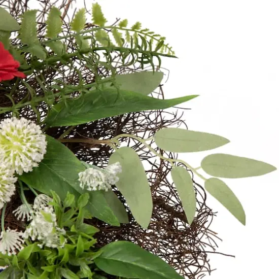 24" Americana Mixed Floral Wreath {5}