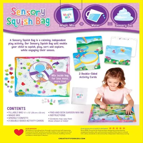 Creativity for Kids&reg; Butterfly Garden Sensory Squish Bag {12}