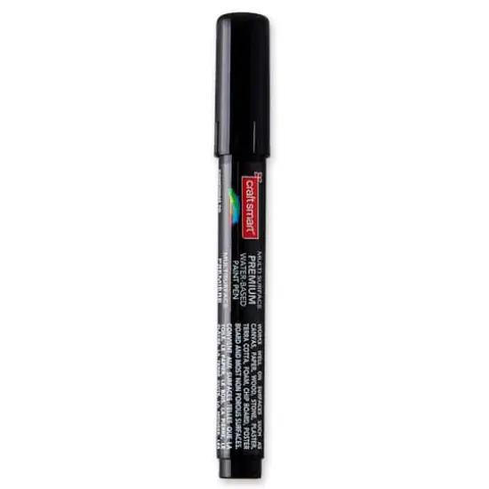 Premium Broad Tip Matte Water-Based Paint Pen by Craft Smart&reg; Black {5}