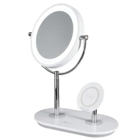 OttLite 15.65" Wireless Charging LED Makeup Mirror {3}