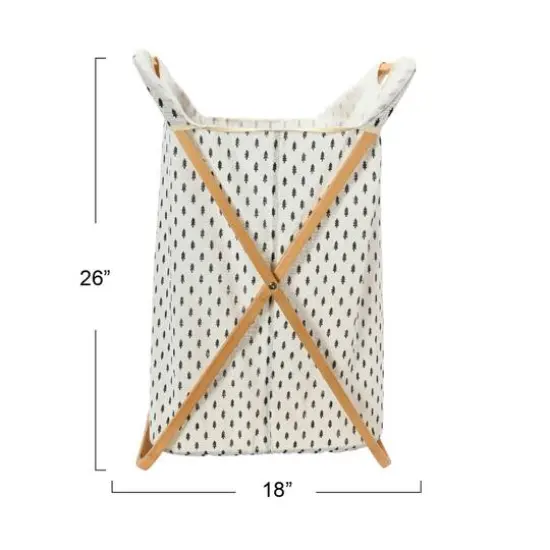 Household Essentials Krussh Bamboo X Frame Hamper (Tree) {6}