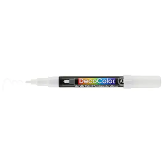 DecoColor&reg; Fine Tip Acrylic Paint Marker White {1}
