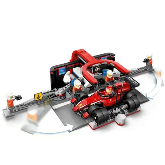 LEGO&reg; City F1&reg; Pit Stop & Pit Crew with Ferrari Car Racing Vehicle Toy 60443 {6}